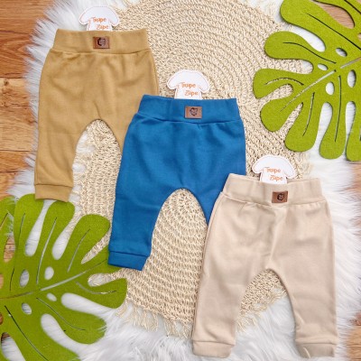 Kit 3 Calças - Leão - Caramelo, Marinho e Areia